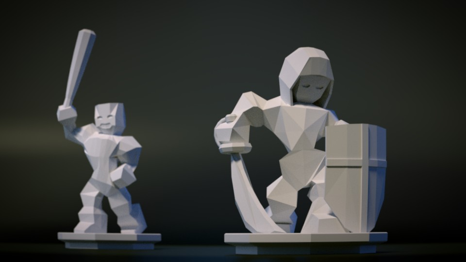 LowPoly Printable Characters preview image 2